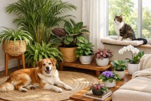 13 house plants safe for dogs and cats