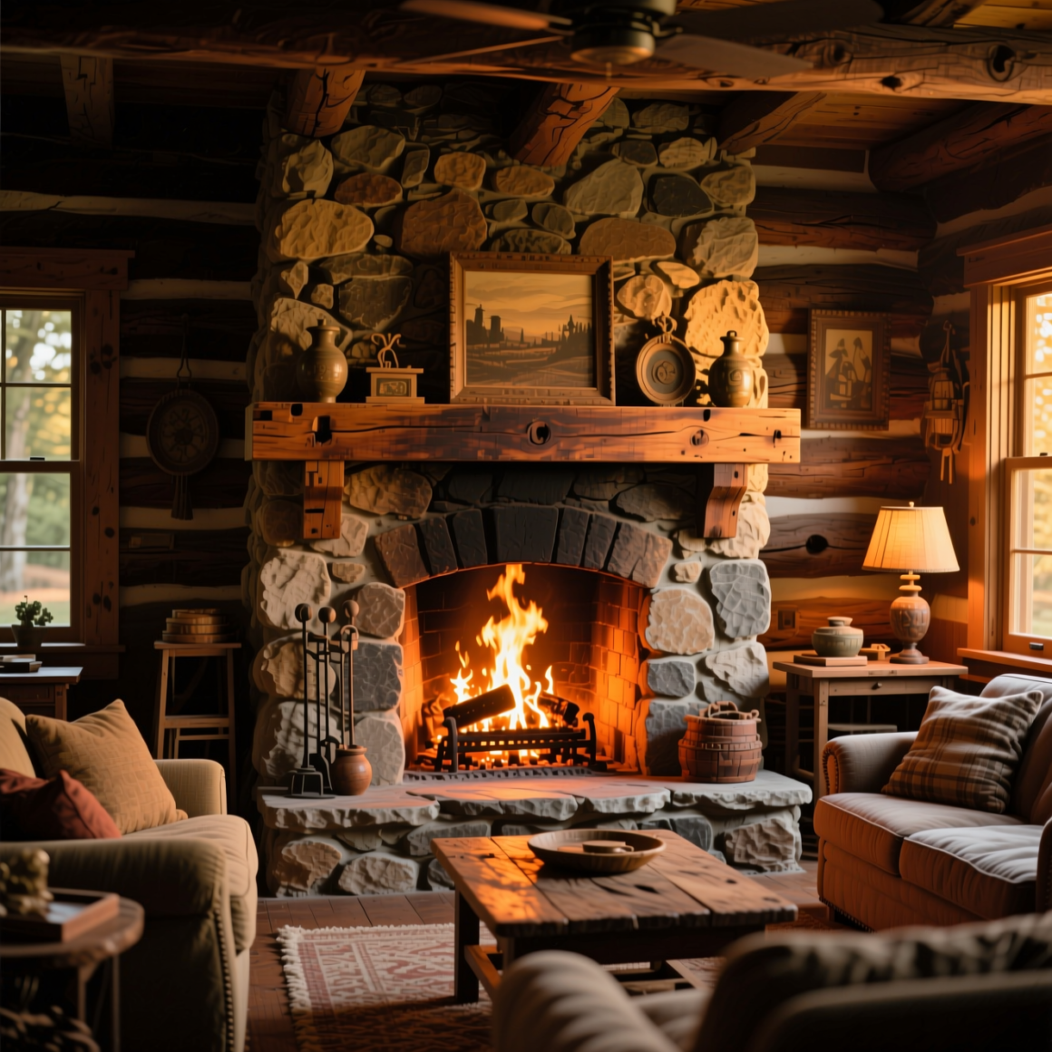 1. Make the Fireplace Your Focal Point