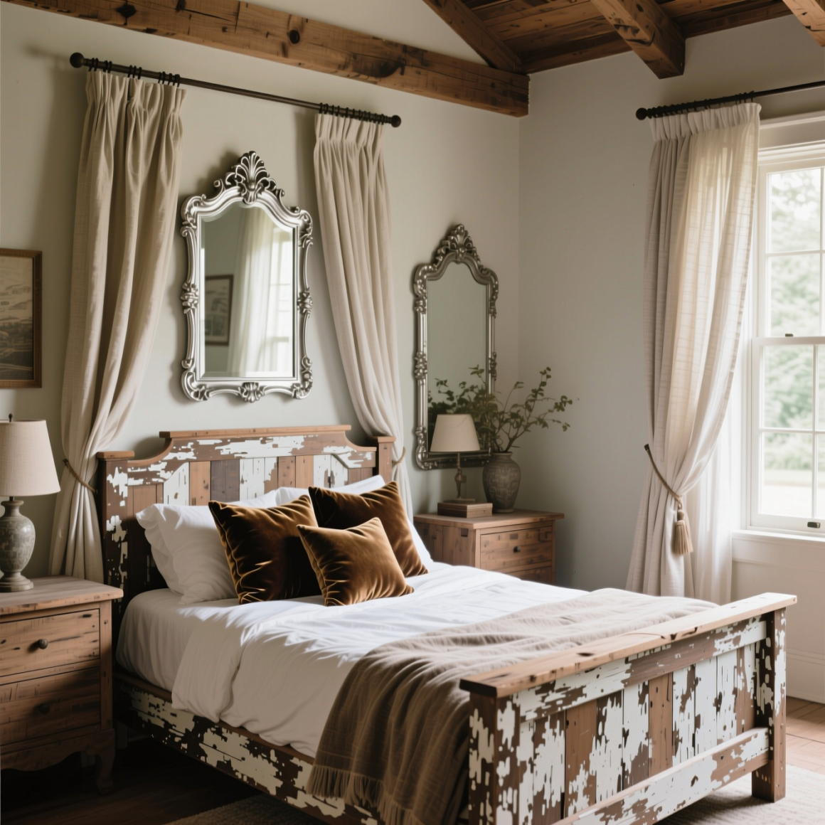 2. Mix Refined Touches with Raw Rustic Elements