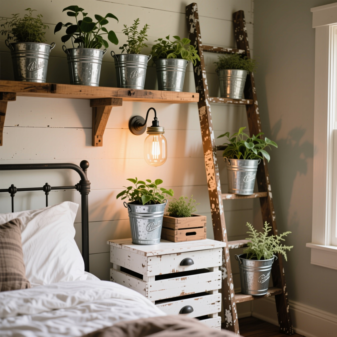 10. Style on a Budget with Galvanized and Repurposed Decor