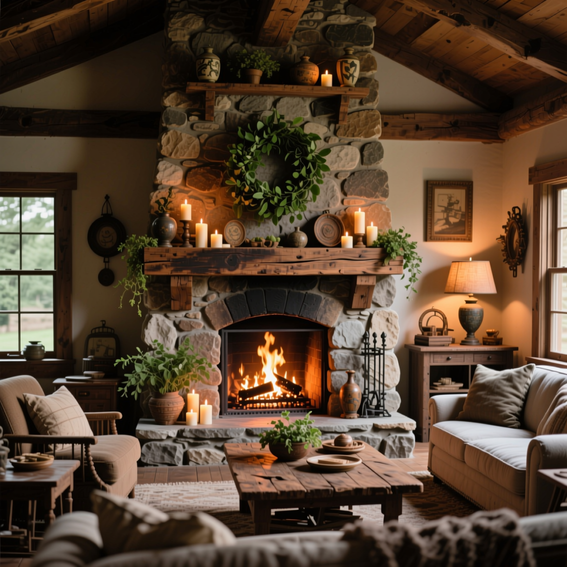 8. Make the Fireplace the Room's Focal Point