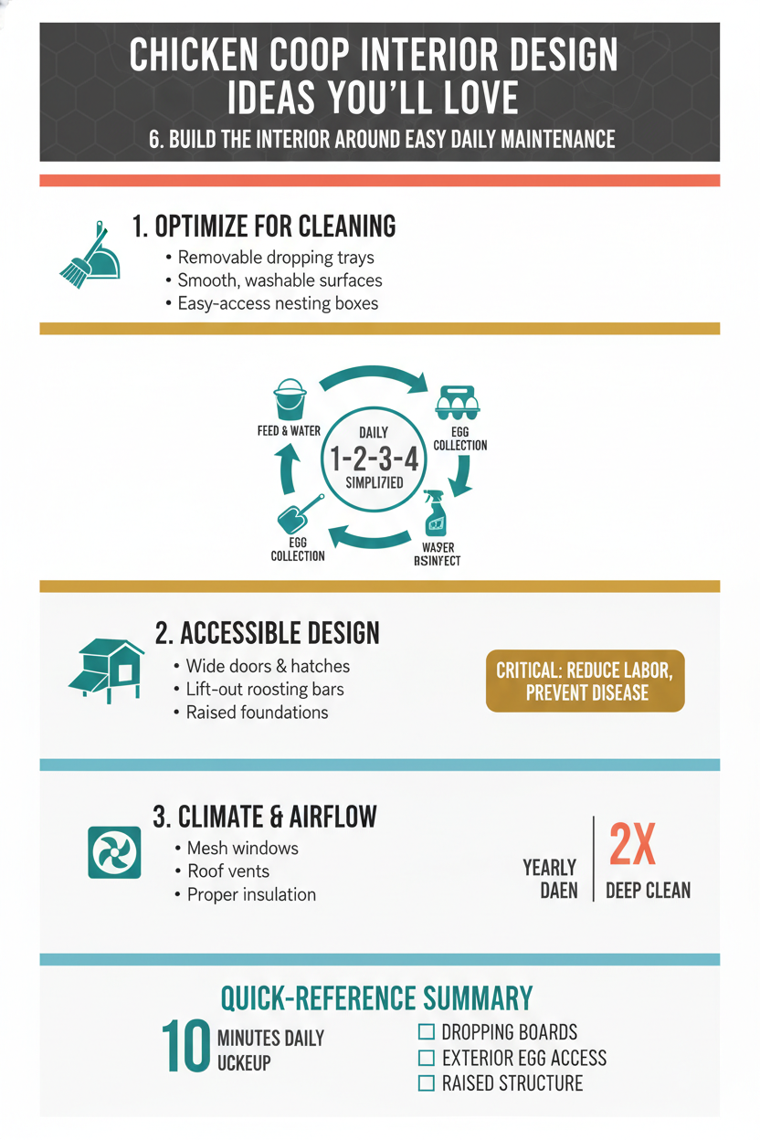 6. Build the Interior Around Easy Daily Maintenance