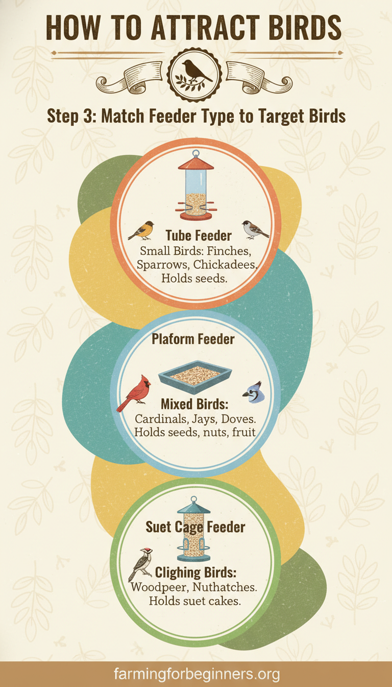 Step 3: Match Feeder Type to Target Birds