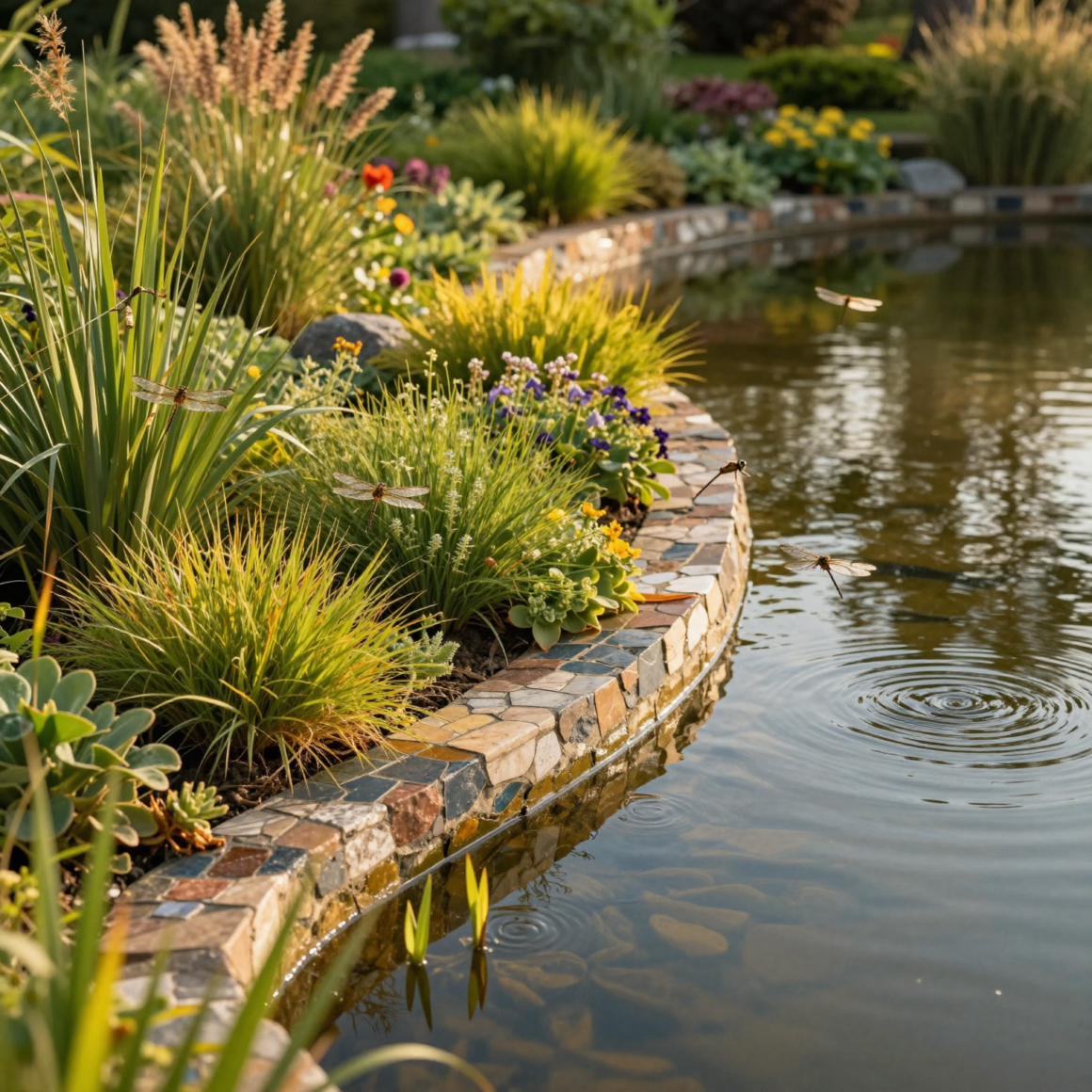 Step 4: Build dragonfly-friendly edges (the “wet border” is where the magic happens)