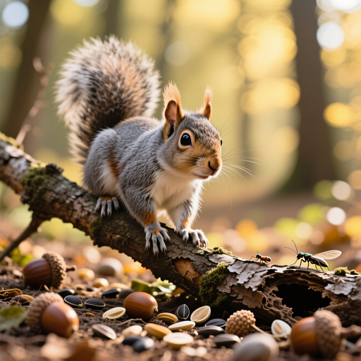 Step 1: Match what squirrels eat in the wild